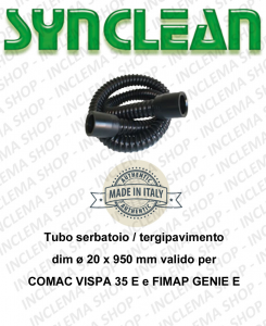 Tubo Serbatoio escobilla de goma Diámetro¸ 20  lung 950 mm válido para macchina fregadoras Comac Vispa E y Fimap Genie E