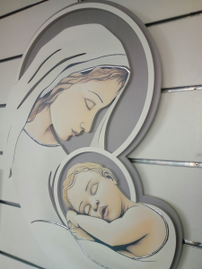 Capoletto-Capezzale Madonna con Bambino dell'artista  Luigi Pesaresi cm. 50 x 70