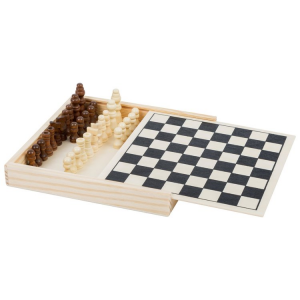 Gioco degli scacchi da viaggio in legno