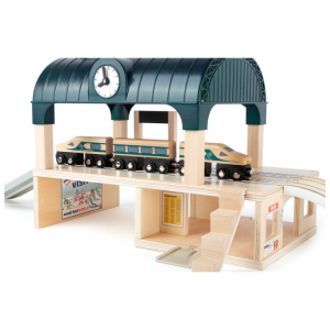 Stazione con accessori accessorio pista trenino in legno Small Foot World