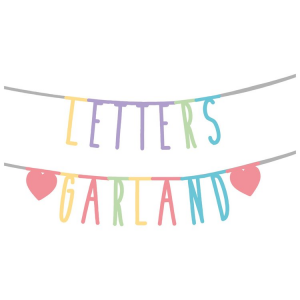 Ghirlanda di lettere componibile per feste compleanni