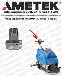 TT 6550S  Ametek Vacuum Motor for squeegee rubberi NUMATIC
