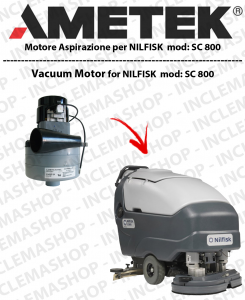 SC 800 Lamb Ametek vacuum motor di aspirazione for Scrubber Dryer NILFISK