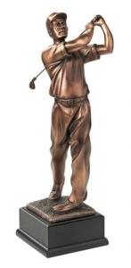 Trofeo statuetta giocatore golf