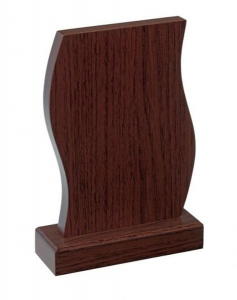 Trofeo pergamena legno noce