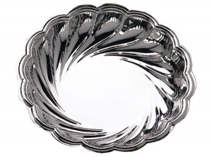 Ciotola rotonda in silver plated
