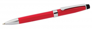 Penna in metallo rosso lucido