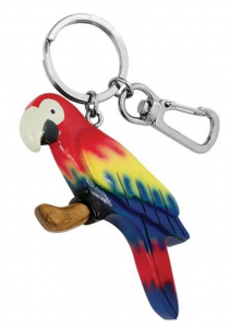 Portachiavi pappagallo colorato ecologico