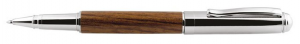 Penna roller in legno cromata