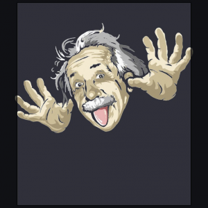 funny albert einstein stick out the tangue 