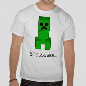 Minecraft the Creeper white t-shirt