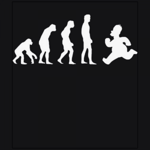 Evolution Backward homer simpson funny black t-shirt