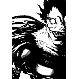 Death Note shinigami ryuuk from hell reaper anime manga white t-shirt