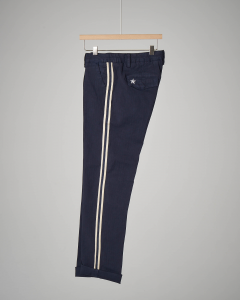 Pantalone blu con bande 36-44