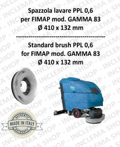 GAMMA 83 Cepillo Standard PPL 0,6 para fregadora FIMAP