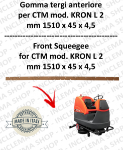 KRON L 2 Squeegee Rubber scrubber dryer anteriore for CTM