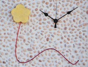 Orologio da parete, Fiore, Formato cm 45x45