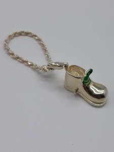 Portachiavi in argento a forma di scarpone con suola aperta vendita on line | BRUNI GIOIELLERIA