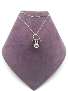 Collana donna in argento 925 con ciondolo a ciuccio in vendita on line | BRUNI OREFICERIA