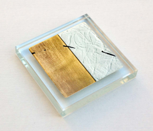 BASTIANELLI GIANLUCA, fermacarte in cristallo, formato cm 10x10