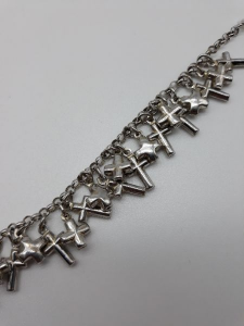 Bracciale donna charms in argento con crocette, vendita on line | OROLOGERIA BRUNI Imperia