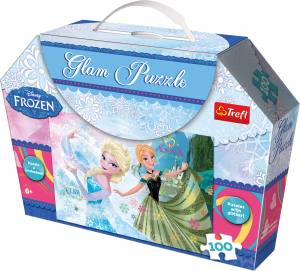 Puzzle luccicante Frozen 100 pezzi