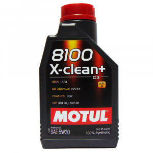 OLIO MOTORE MOTUL 8100 X-CLEAN+ SAE 5W30 100% SINTETICO 1L