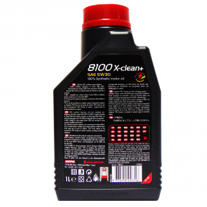 OLIO MOTORE MOTUL 8100 X-CLEAN+ SAE 5W30 100% SINTETICO 1L