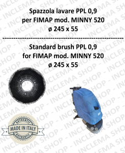 Strandard Wash Brush ppl 0,9 for Scrubber Dryer FIMAP mod. MINNY 520 con 3 pioli