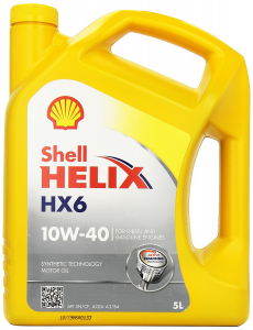 KIT - Shell Helix HX6 10W40 barattolo 5LT + Liquimoly Engine Flush 300 ml