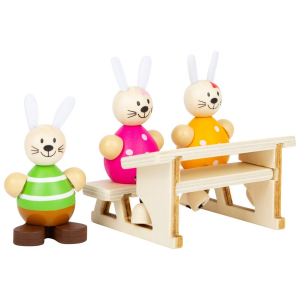 Scuola dei conigli Set da gioco in legno