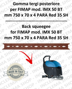 Back Squeegee Rubber for Scrubber Dryer FIMAP mod. IMX 50 BT