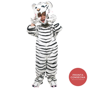 Costume Carnevale Bambino 2-4 anni Tigre Bianca