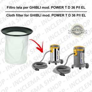 POWER T D 36 P/I EL Filtre Toile pour aspirateur GHIBLI