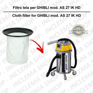  AS 27 P/IK Canvas Filter for vacuum cleaner GHIBLI