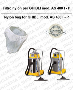 SAC FILTRE NYLON cod: 3001215 pour aspirateur GHIBLI Reference AS400 