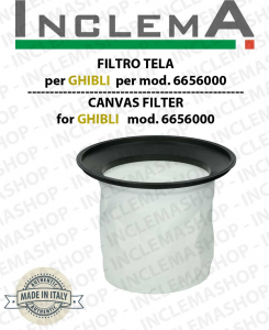  Canvas Filter cod: 6656000 for vacuum cleaner GHIBLI, Wirbel, Synclean
