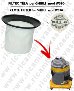  Canvas filter for vacuum cleaner GHIBLI model WS90