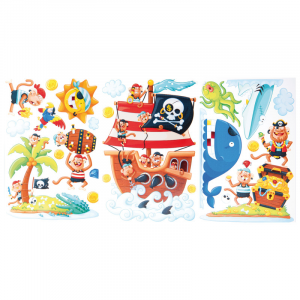 Adesivi decorazioni stickers Isola dei pirati arredo cameretta