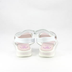 Sandali eleganti bimba con chiusura velcro edecorati con cristalli.