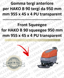 B 90 (saug von 950 mm) Vorne sauglippen für scheuersaugmaschinen HAKO