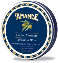 L'Amande - Crema Viso/Corpo Nutriente all'Olio di Oliva - 150ml.