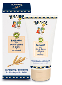 L'Amande - Balsamo per capelli  -  Olio di Germe di Grano e Vitamina E - 150ml.