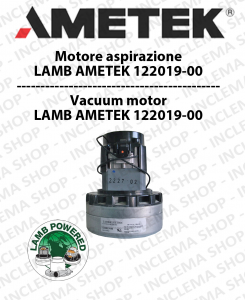 Vacuum motor 122019-00 AMETEK for scrubber dryer and vacuum cleaner