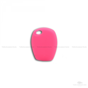 Cover Guscio Colorato Case Materiale Silicone Morbido Per Scocca Chiave Telecomando 2 Tasti Autovetture Renault Clio Twingo Modus Kangoo Vari Colori (Fucsia)