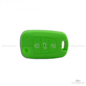 Guscio Cover In Silicone Colore Per Protezione Scocca Telecomando Chiave 3 Tre Tasti Auto Hyundai I10 I20 I30 Ix20 Ix35 Elantra Vari Colori (Verde)