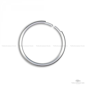 Anello Decorativo Cover Ring Per Auto Mini Cooper One D S Countryman In Alluminio Guscio Scocca Telecomando Chiave Portachiavi (Silver)
