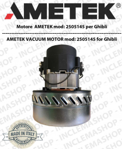 2505145 Ametek Vacuum Motor for Wet & Dry vacuum cleaner for GHIBLI
