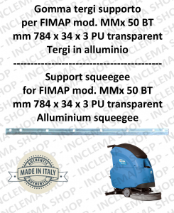 Support Squeegee rubber for Scrubber Dryer FIMAP MMx 50 
