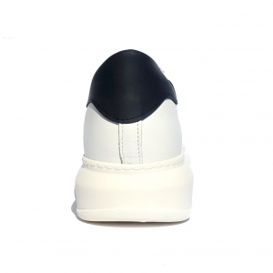 Sneaker bianca con tallone nero In My Shoes